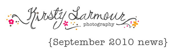 Kirsty Larmour Photography Newsletter - Sept 10